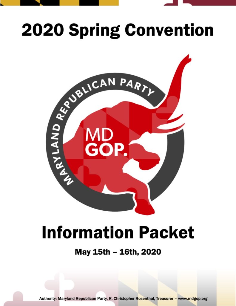 2020 MDGOP Spring Convention Information Maryland Republican Party