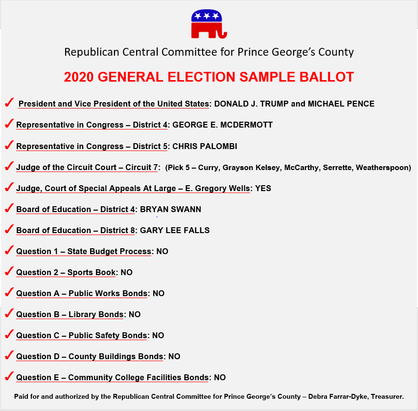 PG Sample Ballot